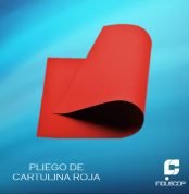 PLIEGO DE CARTULINA ROJA