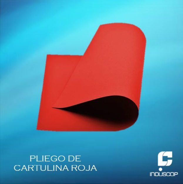 PLIEGO DE CARTULINA ROJA